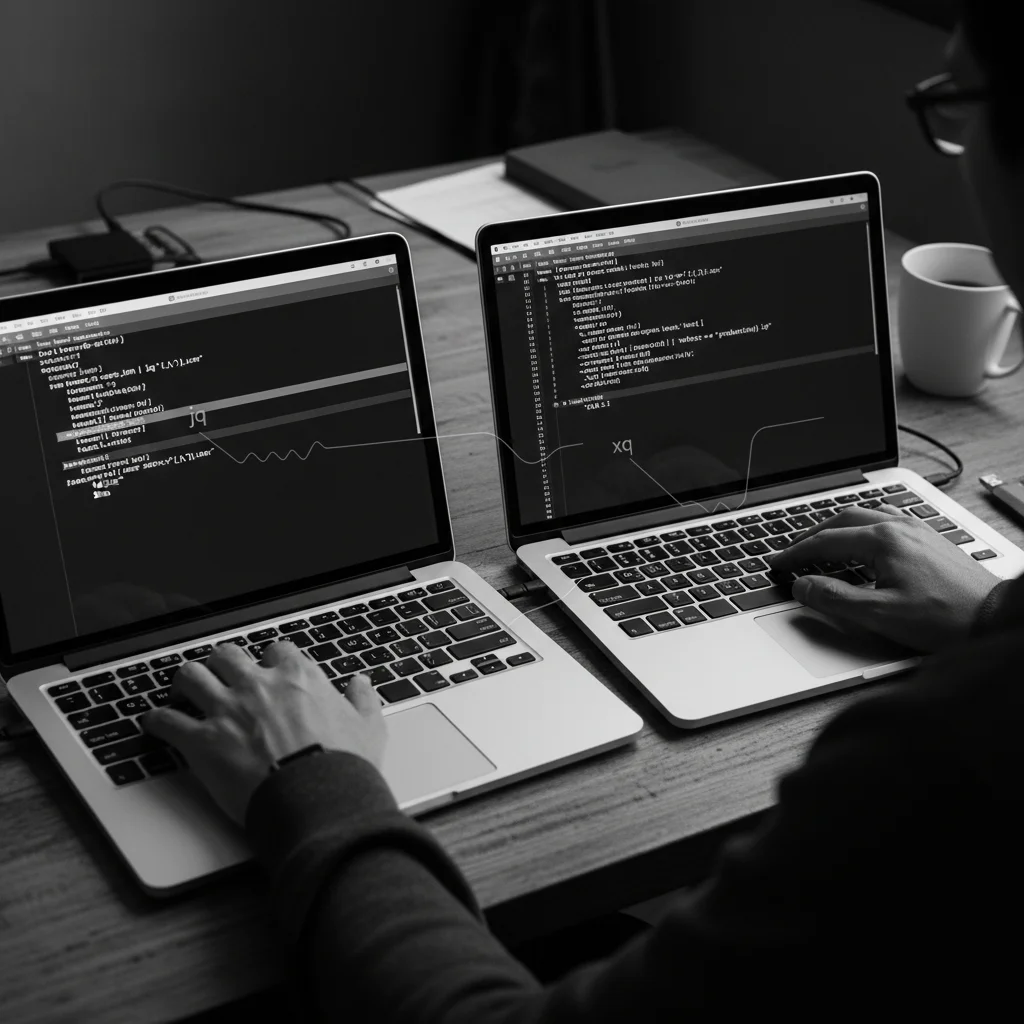 Querying JSON and XML with jq and xq
